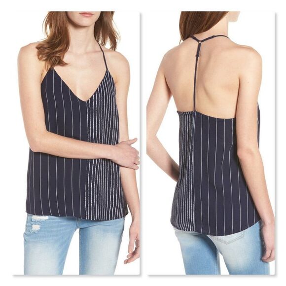 Socialite Mix Stripe Camisole sz Small in Navy - Picture 1 of 8